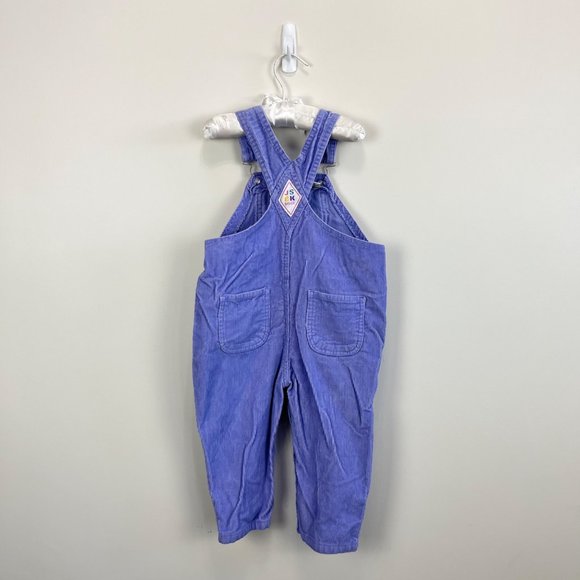 Vintage Jet Set Babies Purple Corduroy Overalls 24 Months - Picture 7 of 9